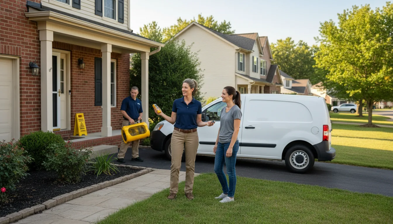 Residential water damage restoration in Brackettville, TX